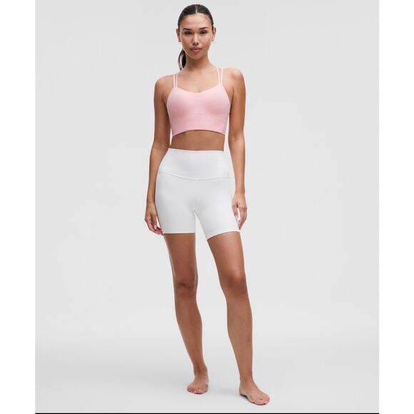 Lululemon Like a Cloud Bra Longline B/C Cup Strawberry Milkshake Pink - Picture 4 of 7